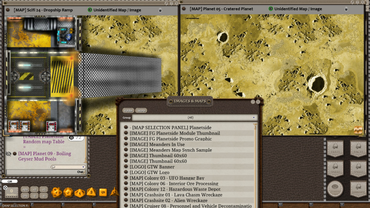 Fantasy Grounds - Meanders Map Pack: Planetside (Map Pack) screenshot