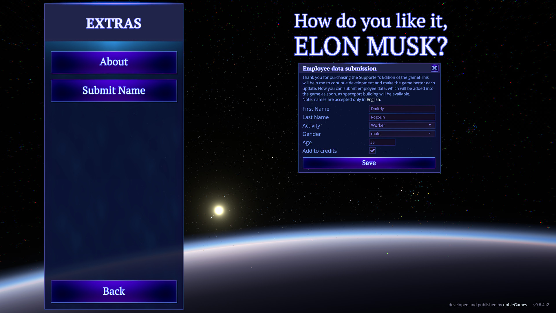 How do you like it, Elon Musk?: Edition Upgrade screenshot
