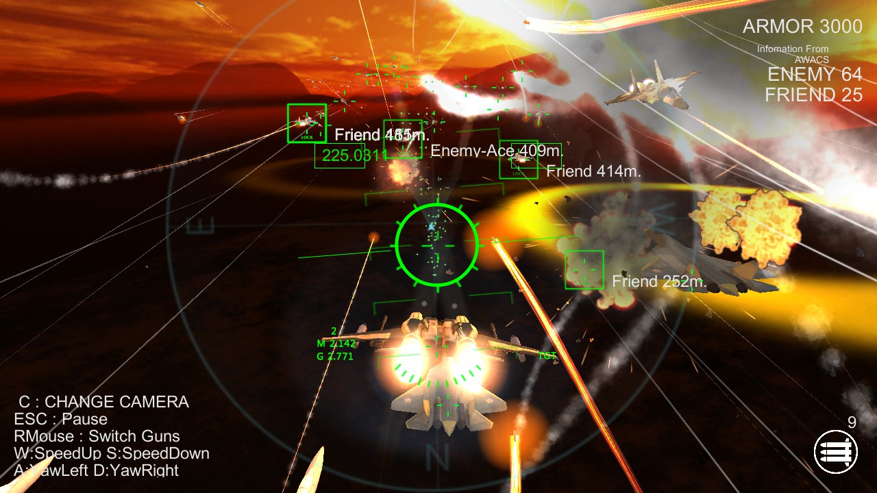 SkyGameChanger-AirCombat II- screenshot