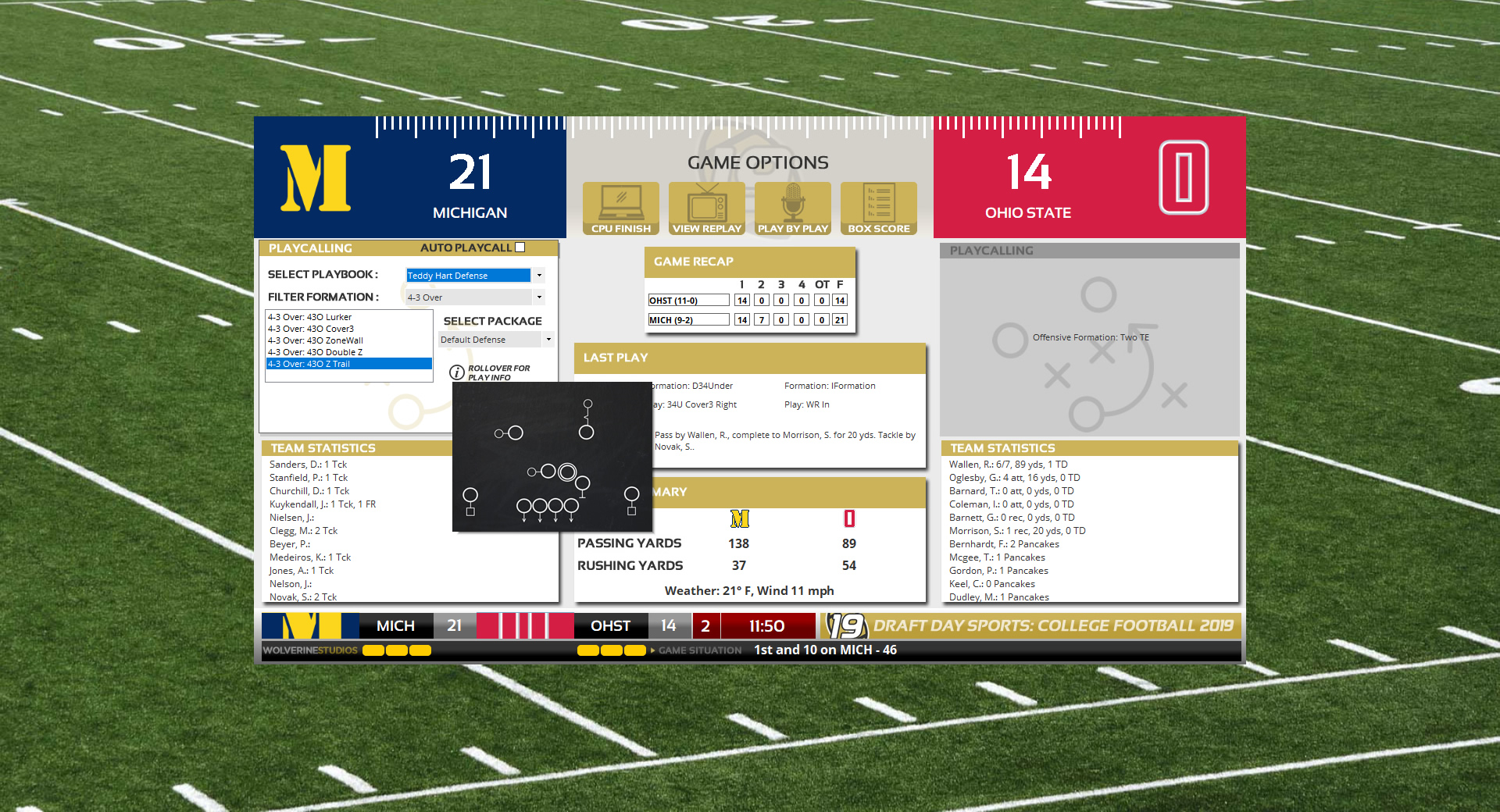 Draft Day Sports: College Football 2019 screenshot