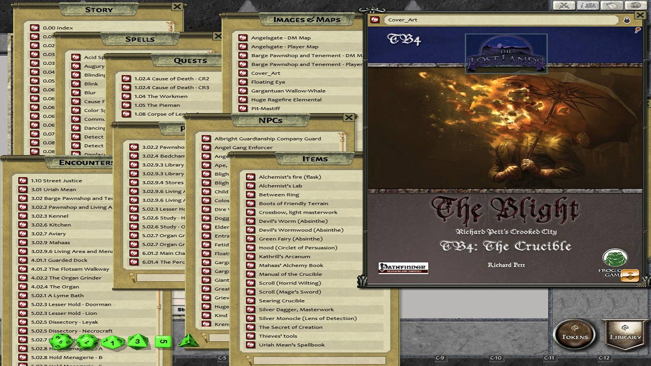 Fantasy Grounds - The Blight: The Crucible (PFRPG) screenshot