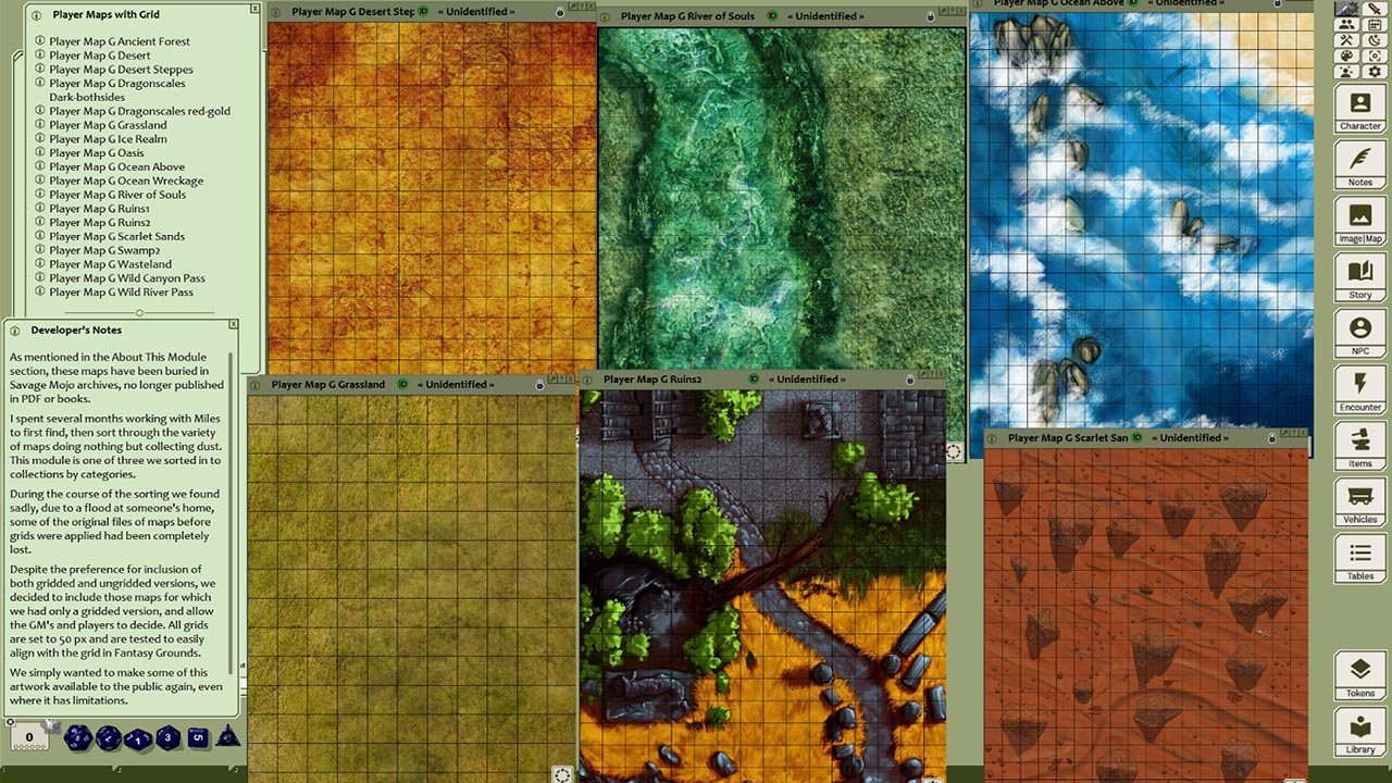 Fantasy Grounds - Map Pack Terrain and Battlemats (Map Pack) screenshot