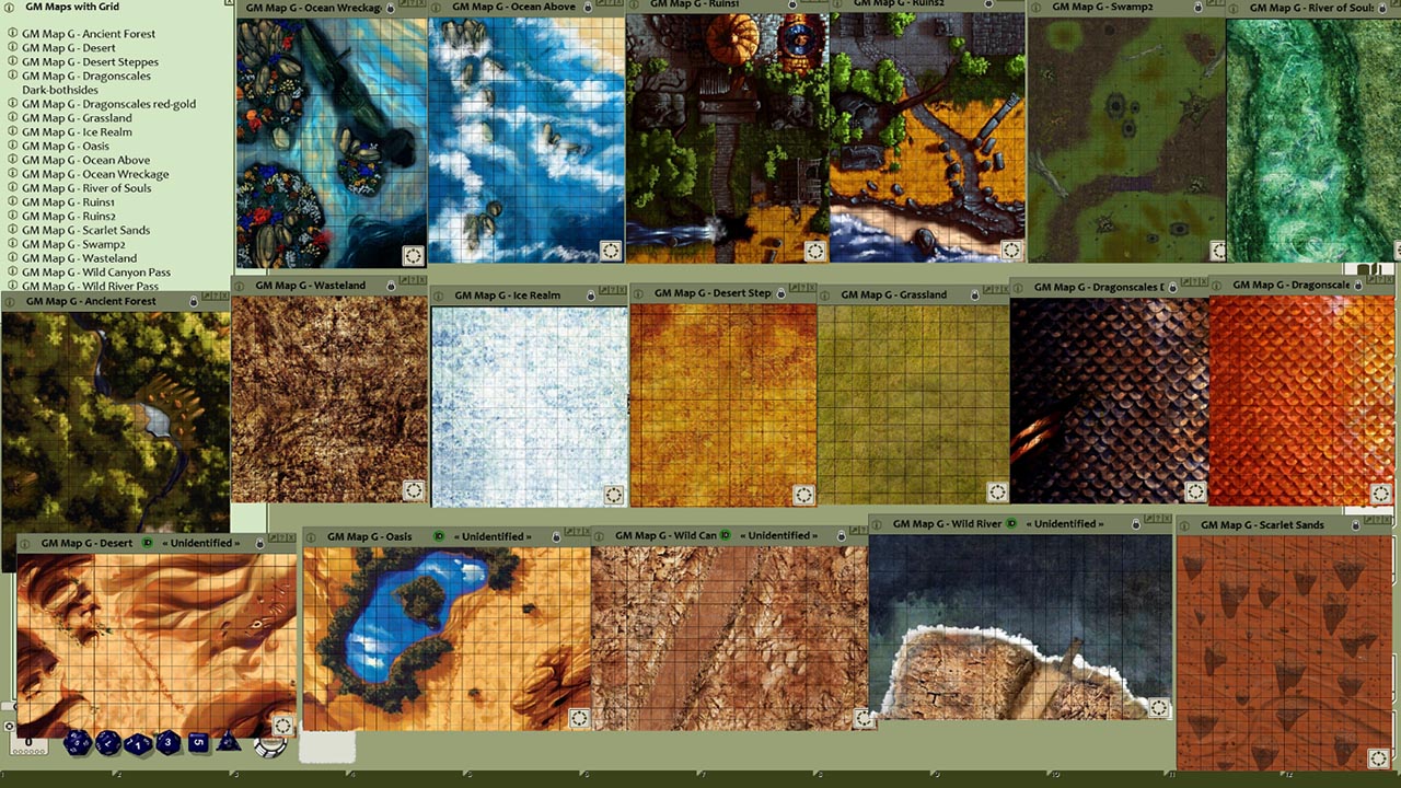 Fantasy Grounds - Map Pack Terrain and Battlemats (Map Pack) screenshot