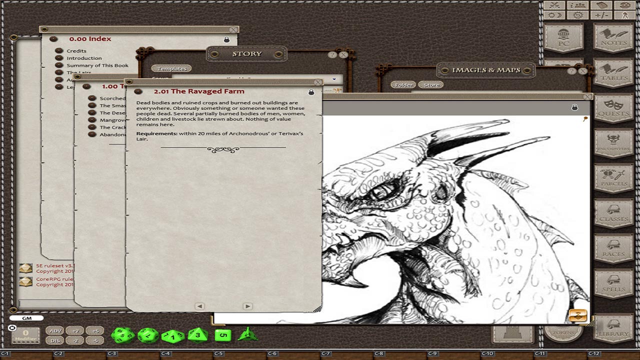 Fantasy Grounds - Chucks Dragons (5E) screenshot