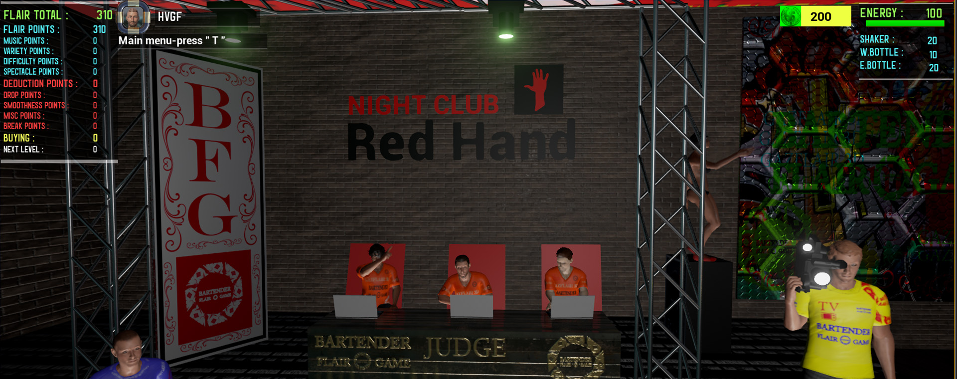 BFGE (Bartender Flair Game) screenshot