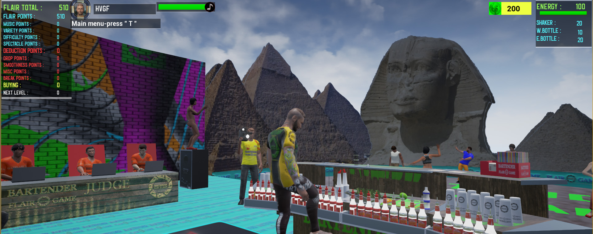 BFGE (Bartender Flair Game) screenshot