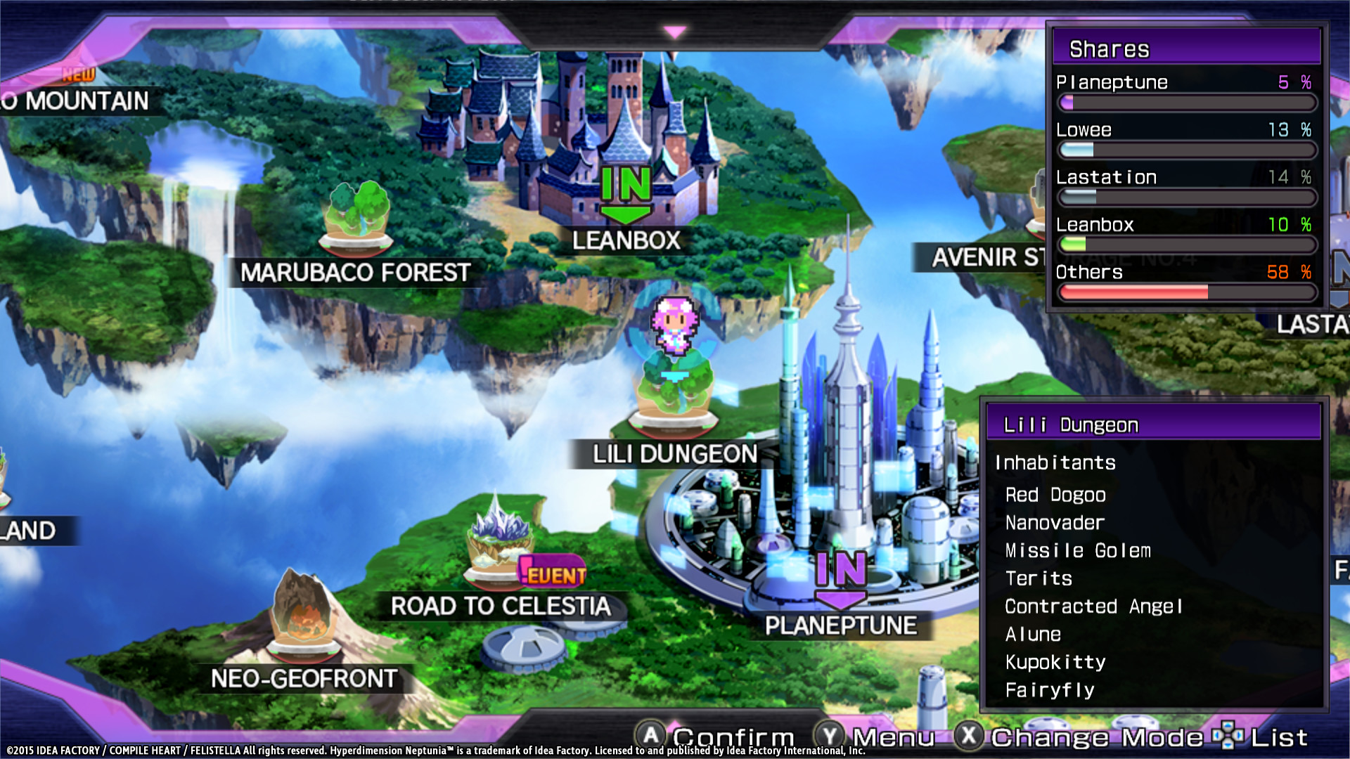 Hyperdimension Neptunia Re;Birth1 Lily-ad Dungeon / リリィダンジョン / ＣＰ迷宮 screenshot