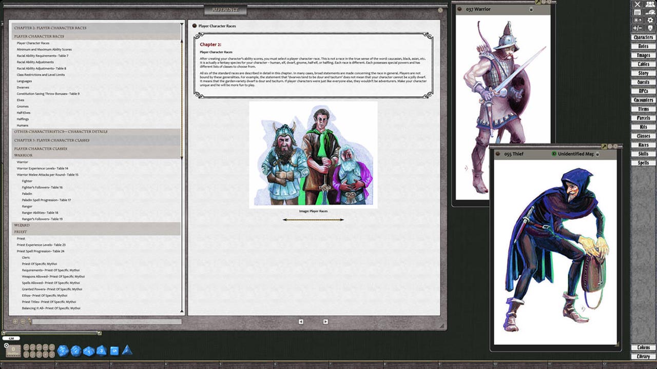 Fantasy Grounds - D&D Classics: Player's Handbook (2E) screenshot