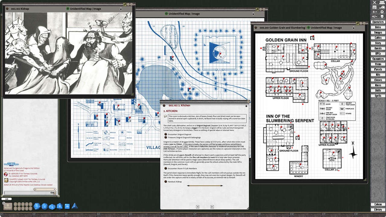 Fantasy Grounds - D&D Classics: N1 Against the Cult of the Reptile God (2E) screenshot
