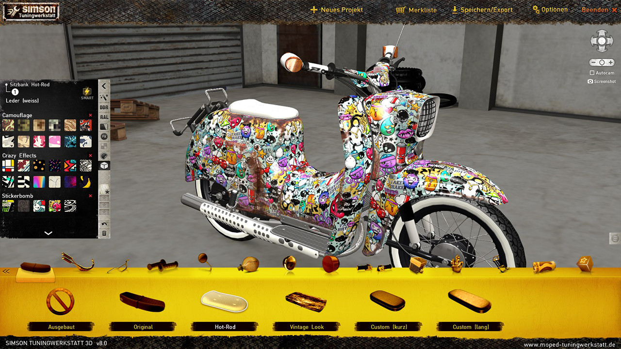 Simson Tuningwerkstatt 3D - Stylepacks screenshot
