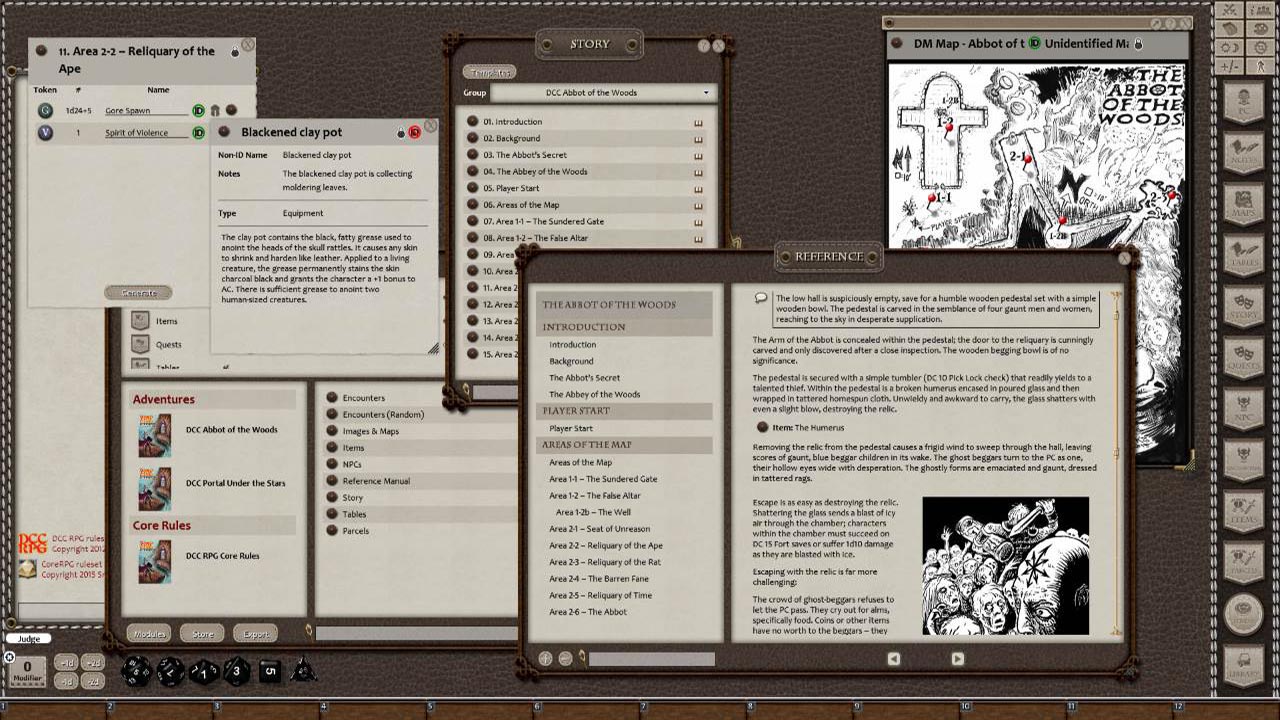 Fantasy Grounds - Dungeon Crawl Classics Ruleset (DCC) screenshot
