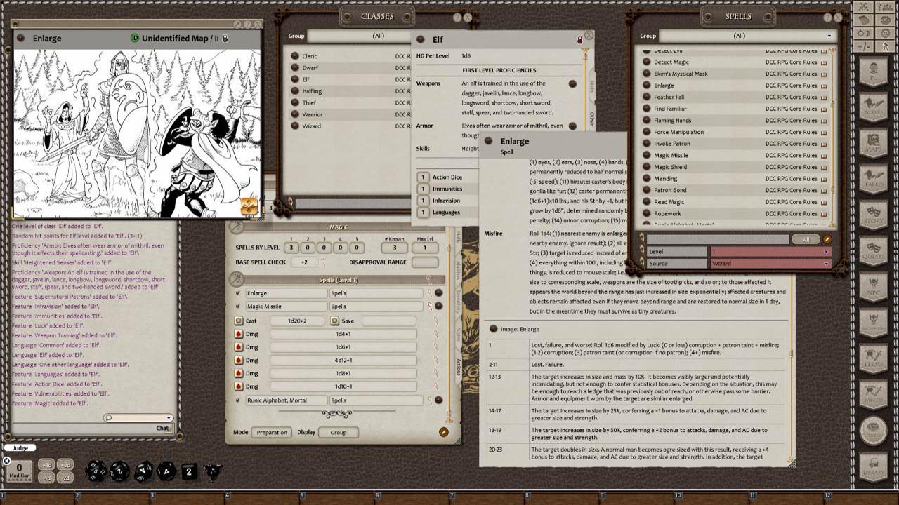 Fantasy Grounds - Dungeon Crawl Classics Ruleset (DCC) screenshot