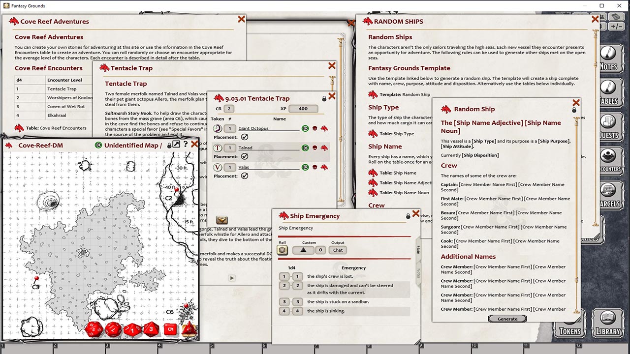 Fantasy Grounds - D&D Ghosts of Saltmarsh screenshot