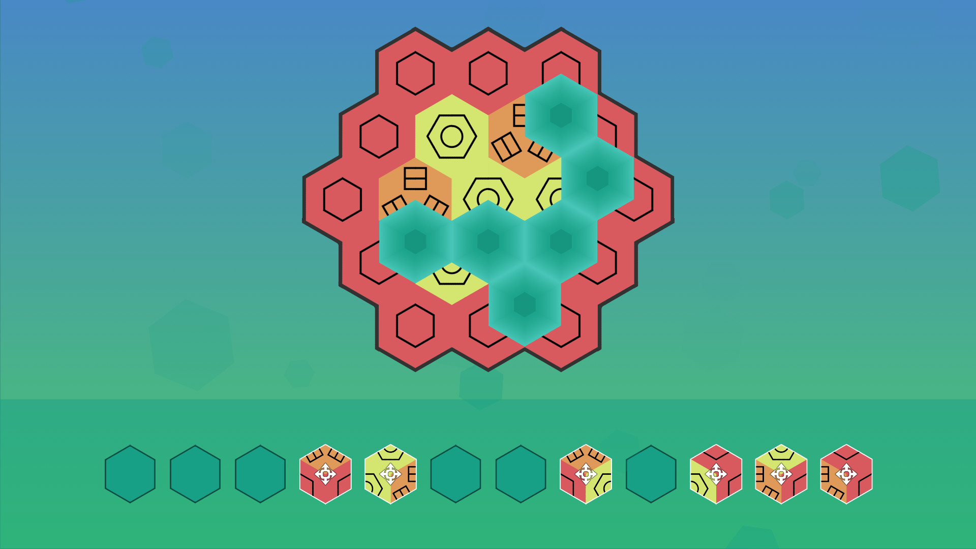 Aurora Hex - Pattern Puzzles screenshot