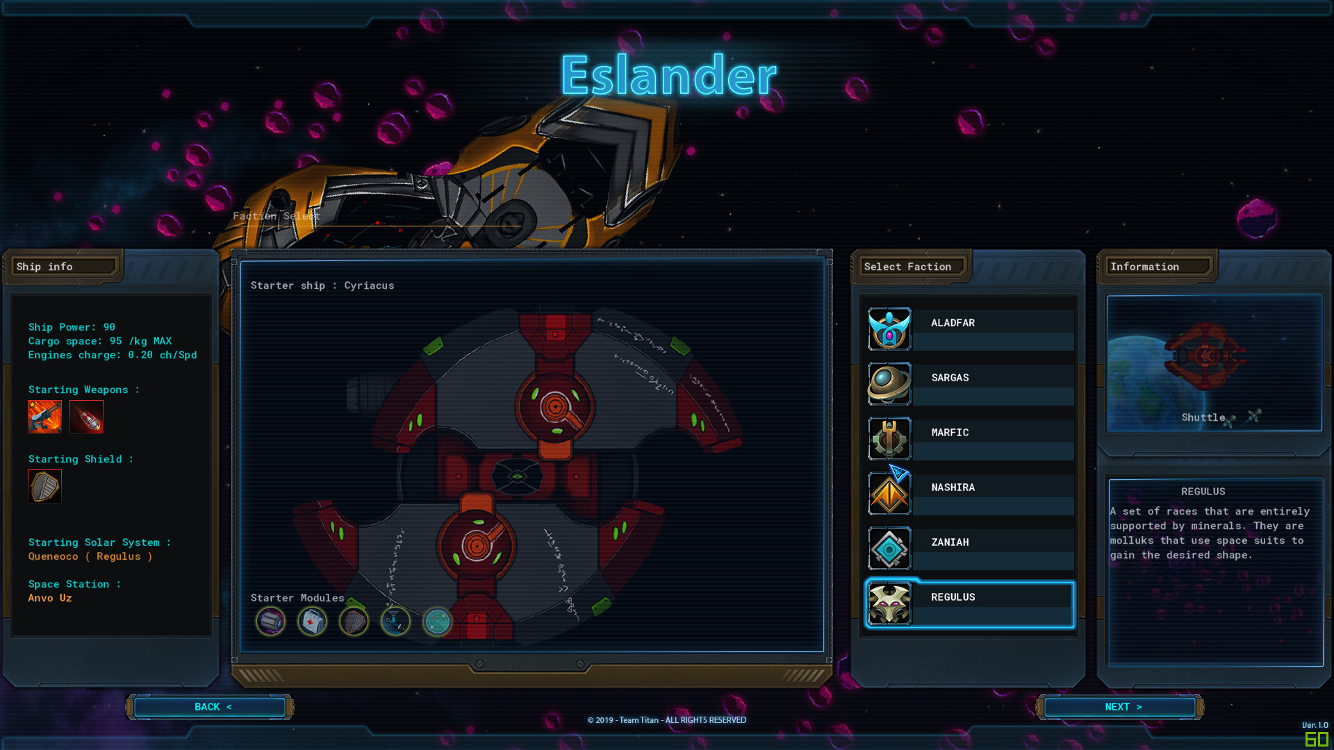 Eslander Alpha screenshot