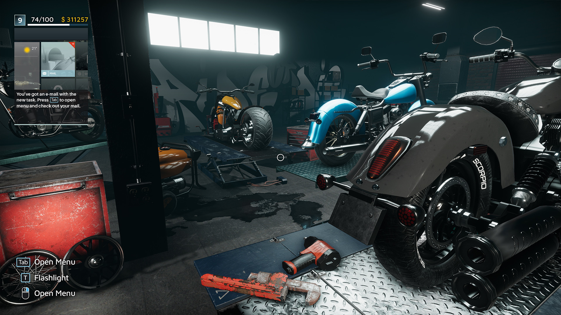 Motorcycle Mechanic Simulator 2021 screenshot