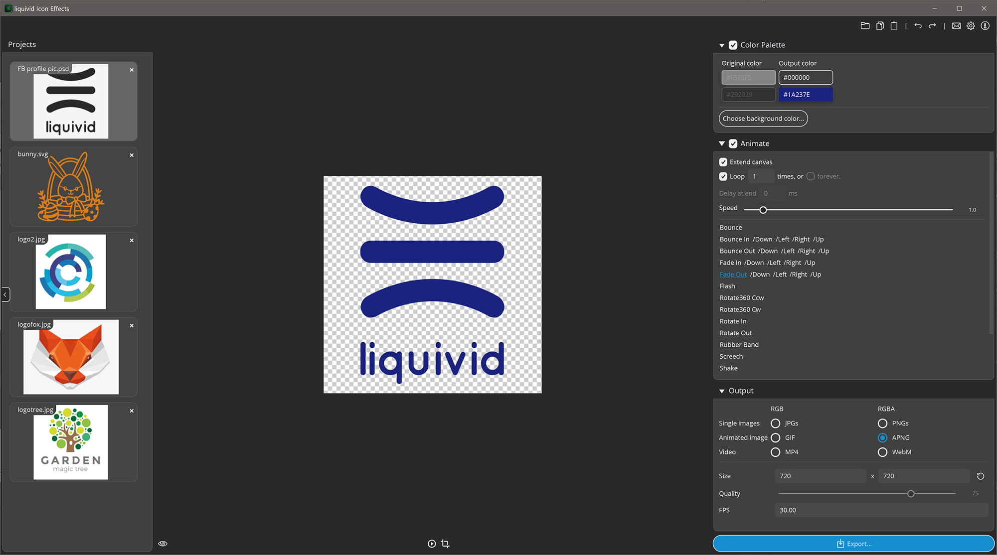 liquivid Icon Effects screenshot