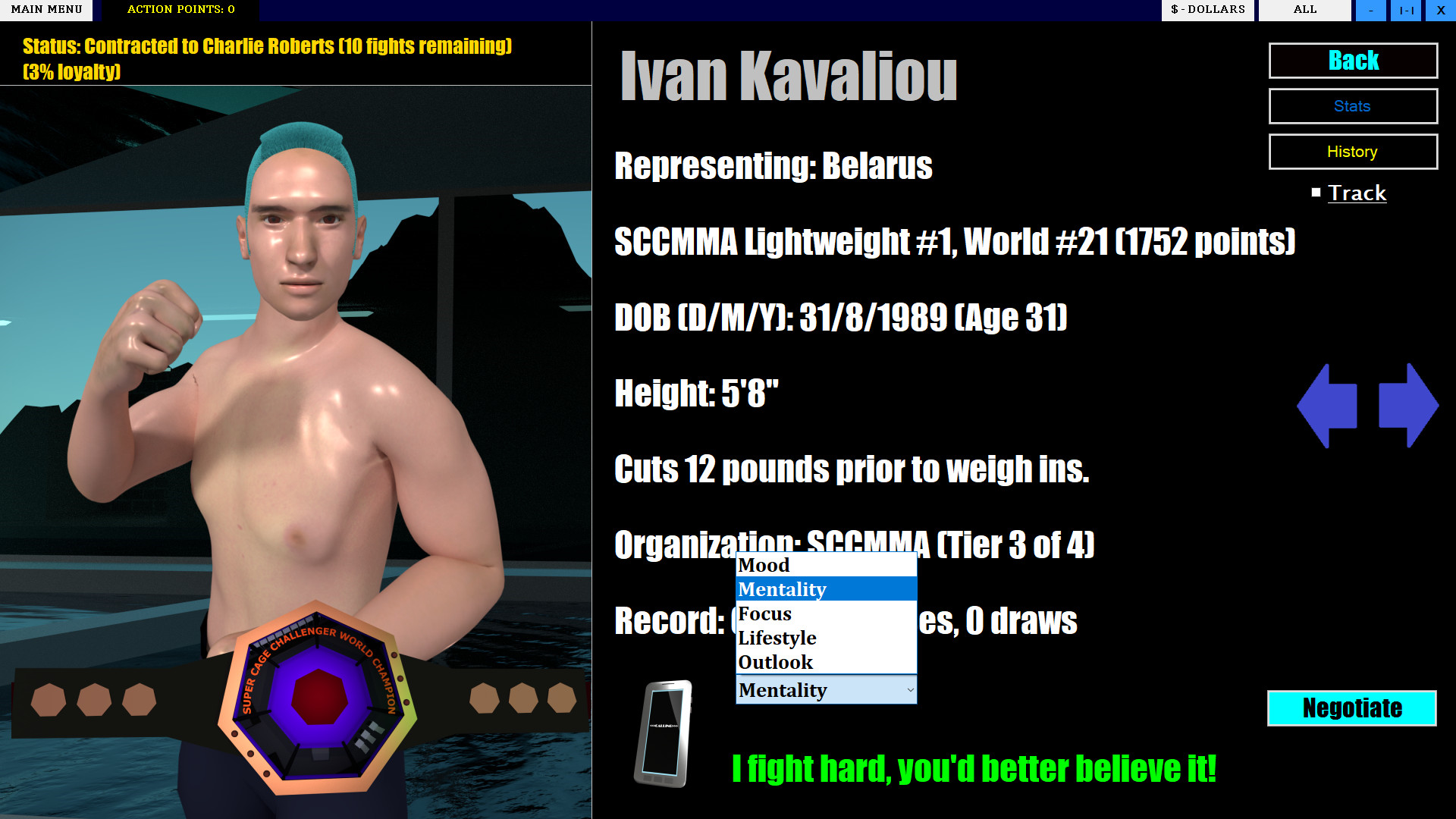 MMA Executive screenshot