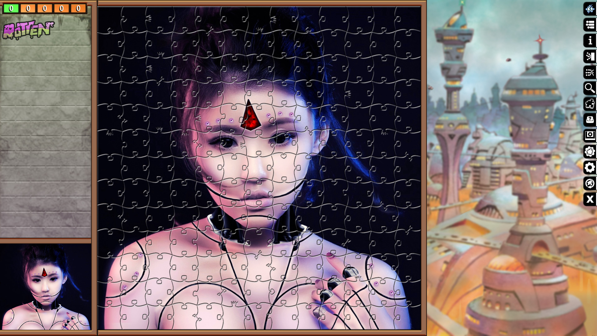 Jigsaw Puzzle Pack - Pixel Puzzles Ultimate: Cyberpunk screenshot