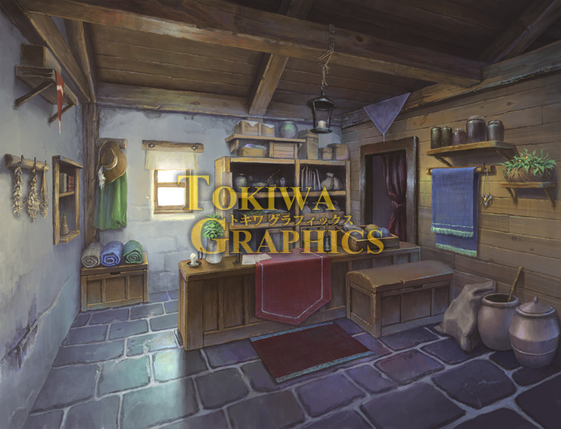 Visual Novel Maker - TOKIWA GRAPHICS Event BG No.1 Blacksmith/Tool shop screenshot