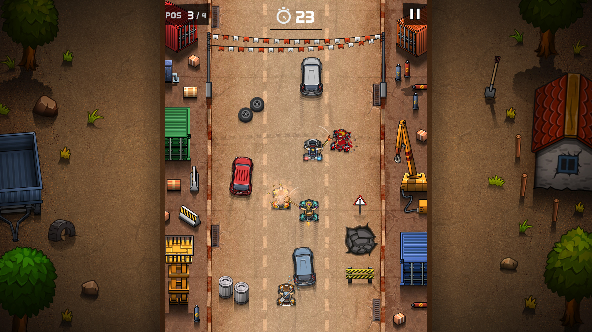Rude Racers: 2D Combat Racing screenshot