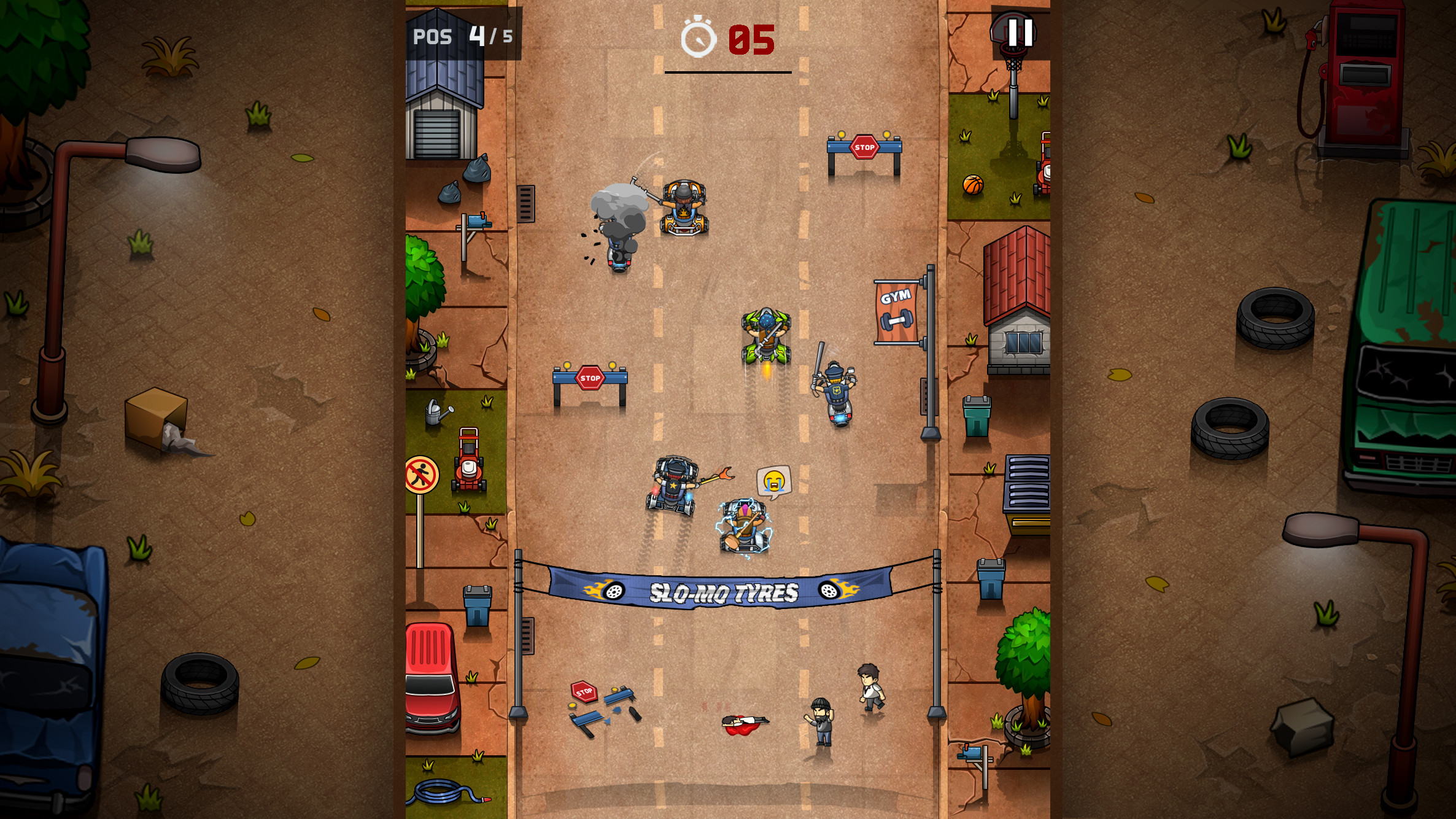 Rude Racers: 2D Combat Racing screenshot