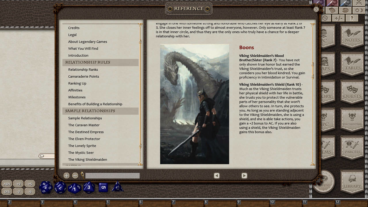 Fantasy Grounds - Ultimate Relationships (5E) screenshot