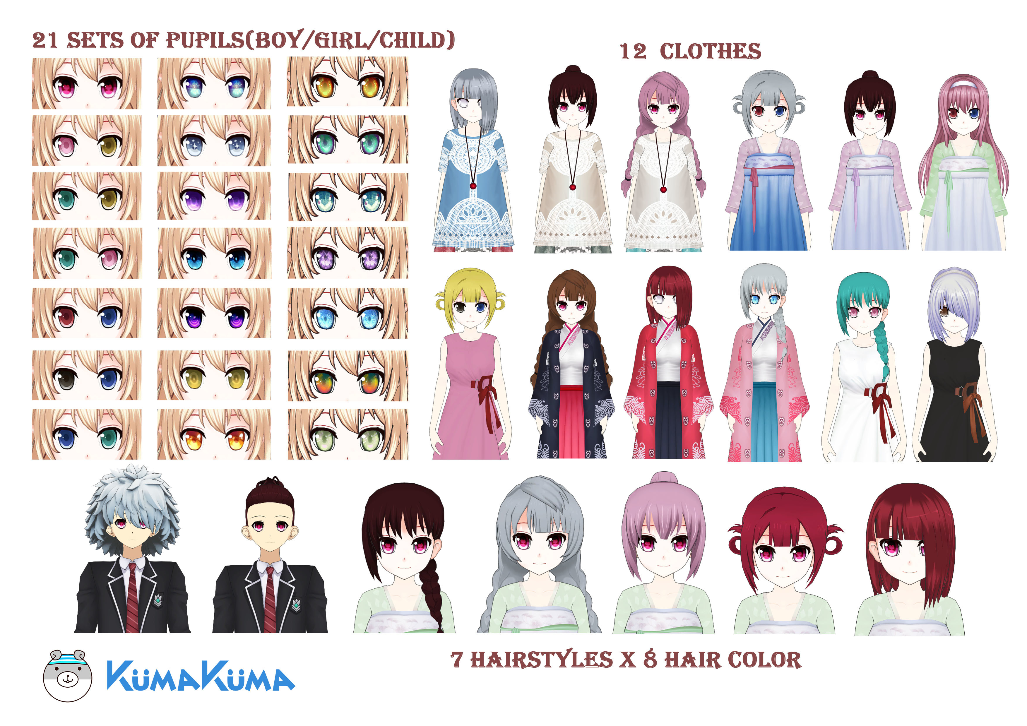 KumaKuma – National Costumes screenshot