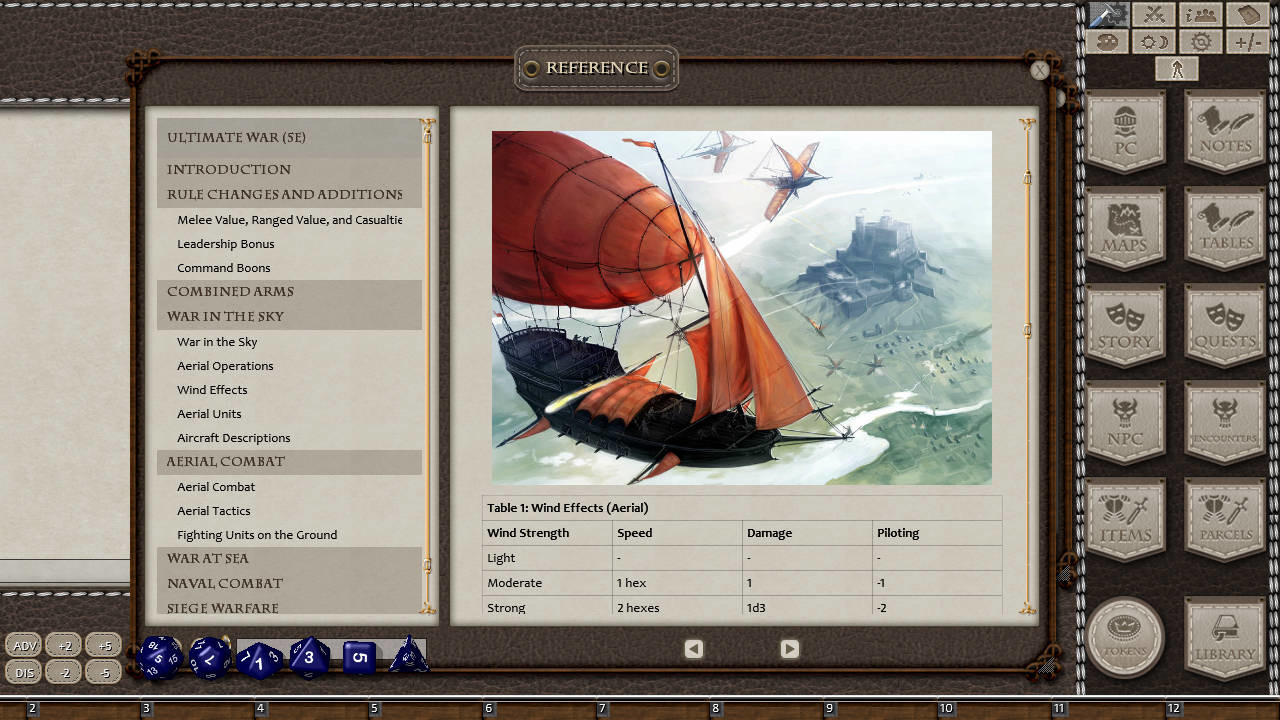 Fantasy Grounds - Ultimate War (5E) screenshot