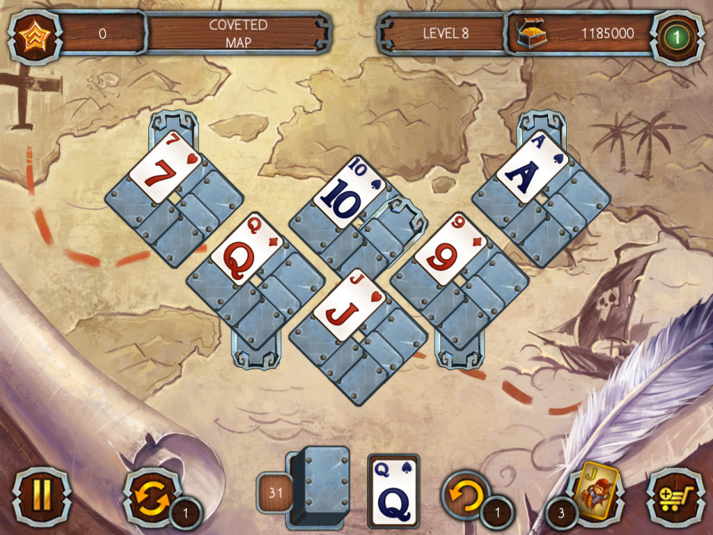Solitaire Legend of the Pirates screenshot