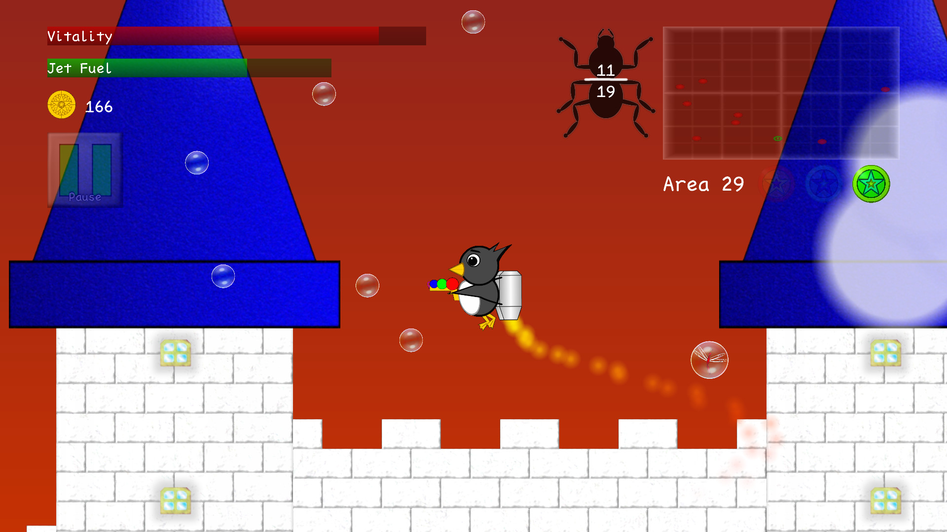Penguins vs. Bugs screenshot