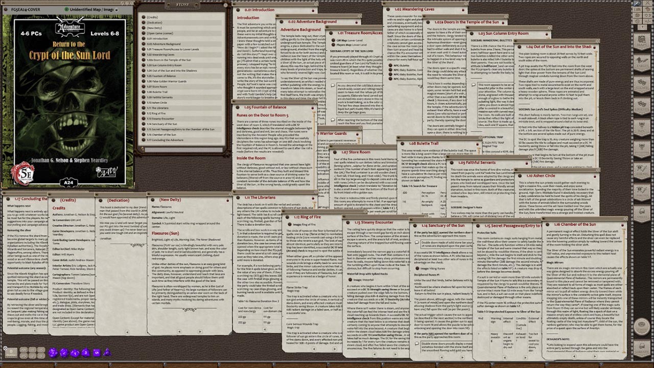 Fantasy Grounds - A24: Return to Crypt of the Sun Lord (5E) screenshot