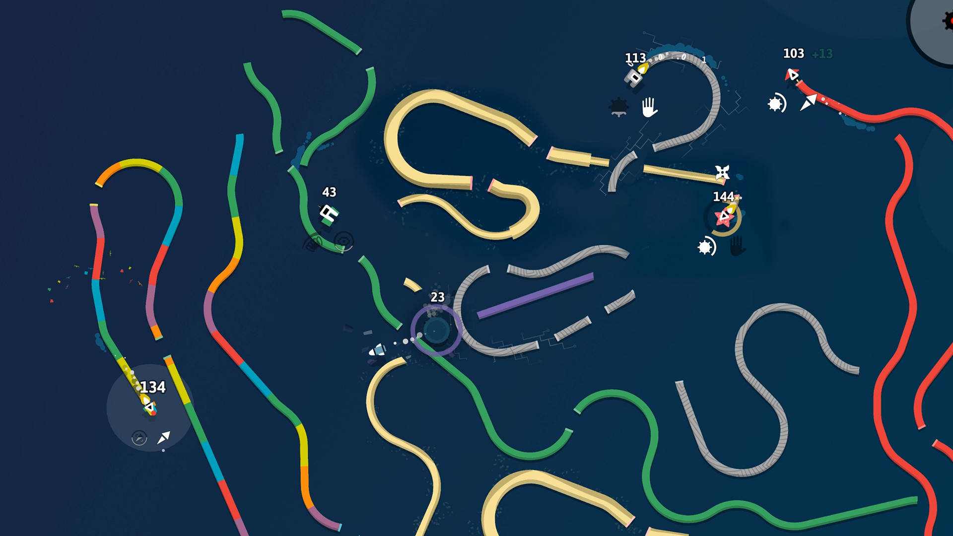 Curve Fever screenshot