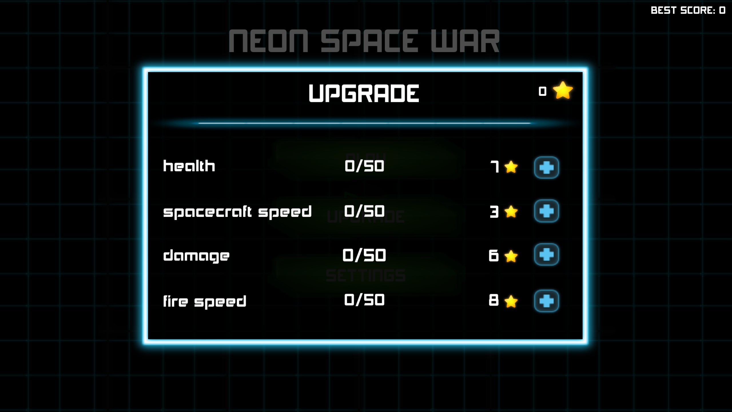 NEON SPACE WAR screenshot