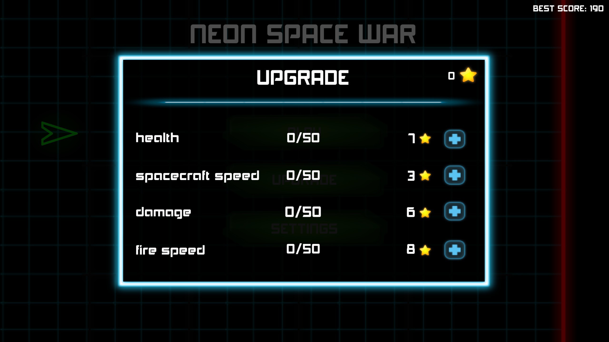 NEON SPACE WAR screenshot