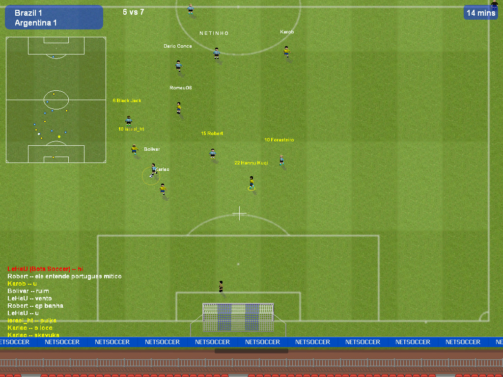 Netsoccer screenshot