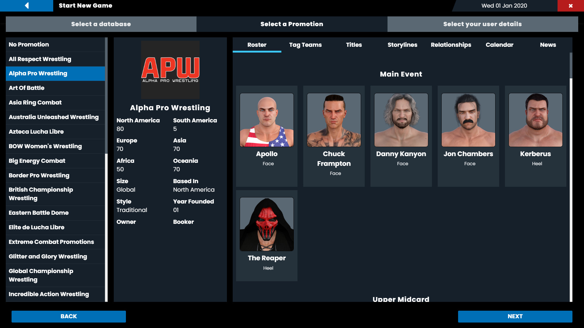 Pro Wrestling Sim screenshot