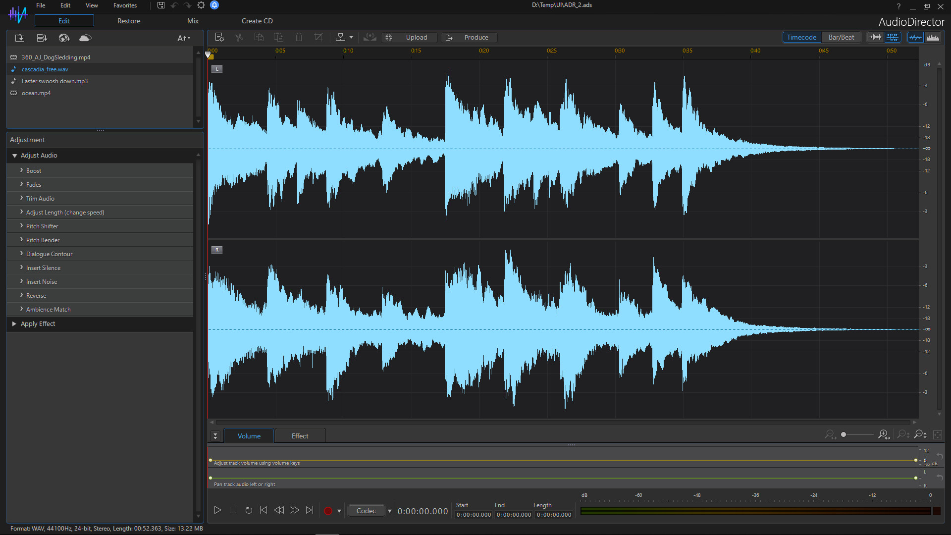 CyberLink AudioDirector 10 Ultra screenshot