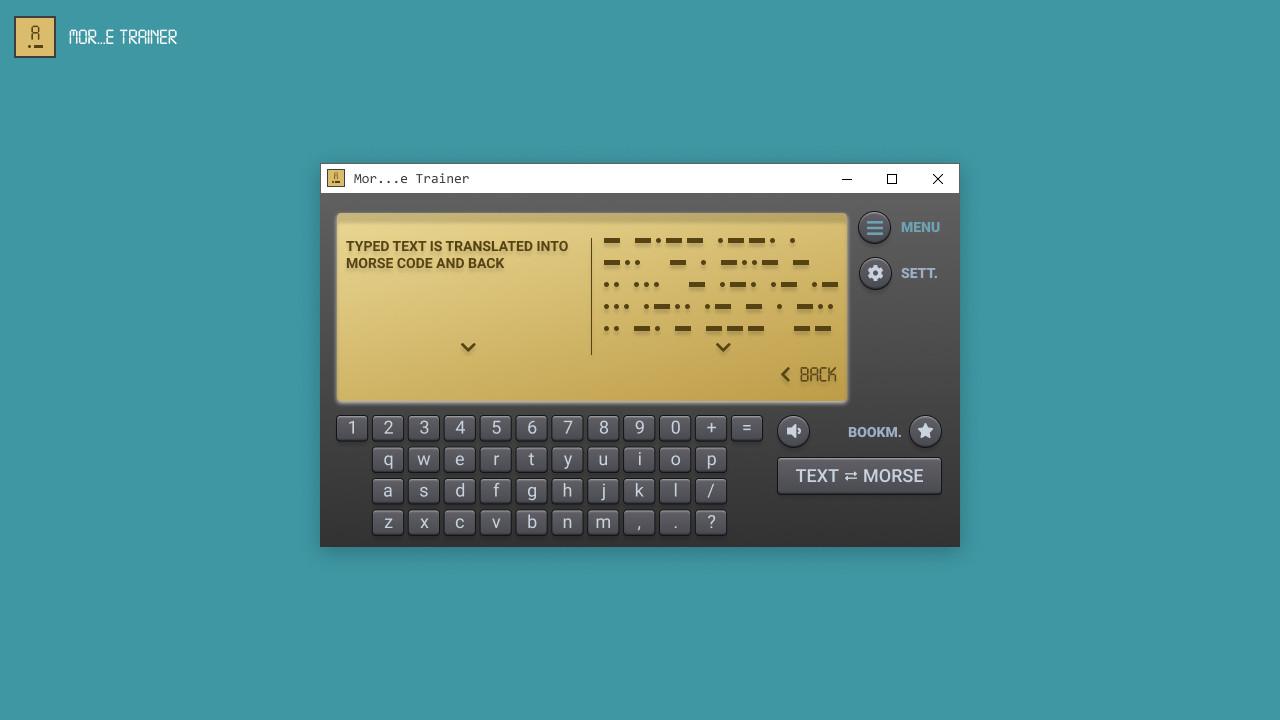 MOR...E TRAINER (Learning Morse Code) screenshot