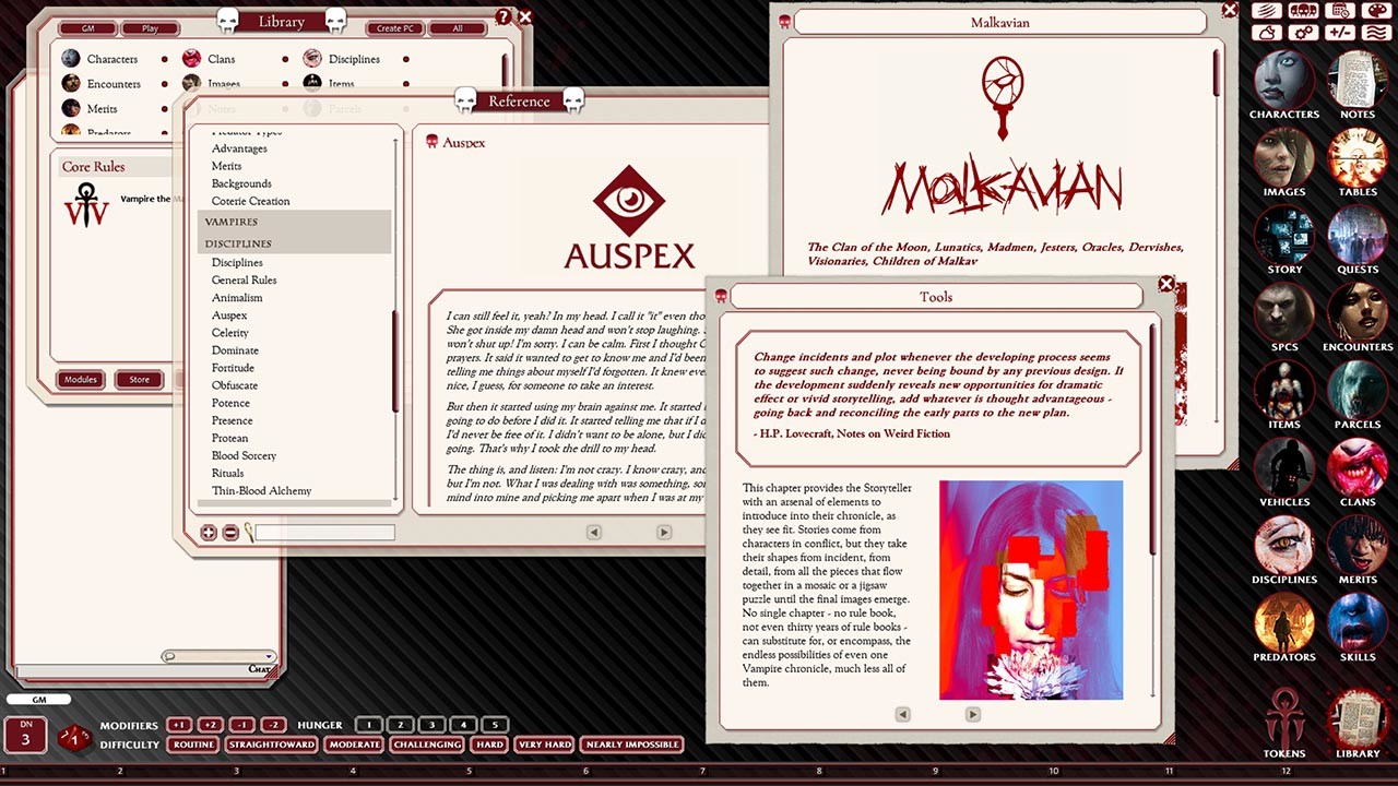 Fantasy Grounds - Vampire the Masquerade 5th Edition Ruleset (VTM5TH) screenshot
