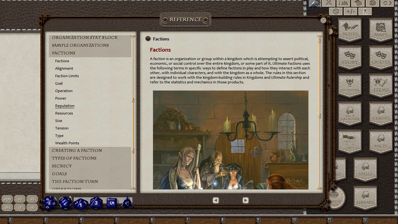 Fantasy Grounds - Ultimate Factions (5E) screenshot