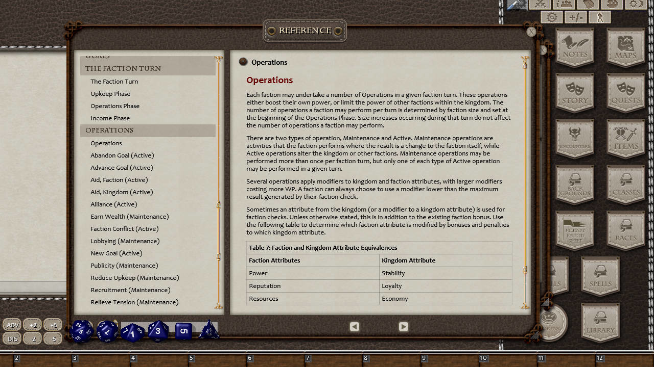 Fantasy Grounds - Ultimate Factions (5E) screenshot