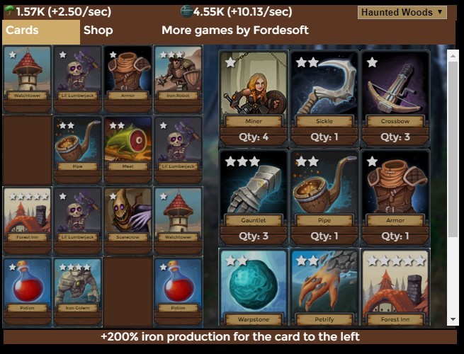 Creature Card Idle screenshot
