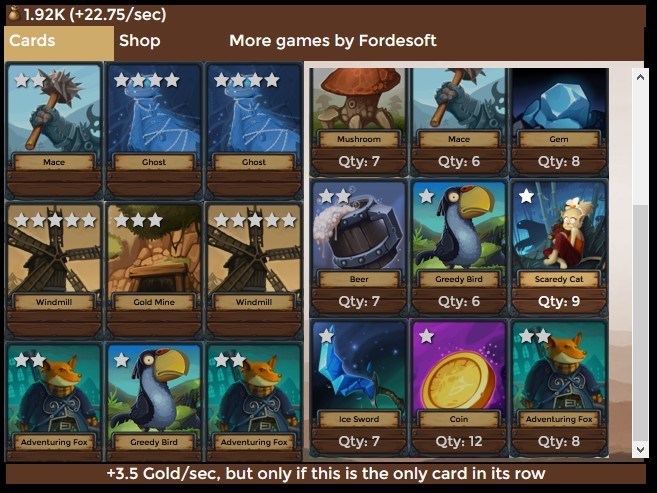 Creature Card Idle screenshot