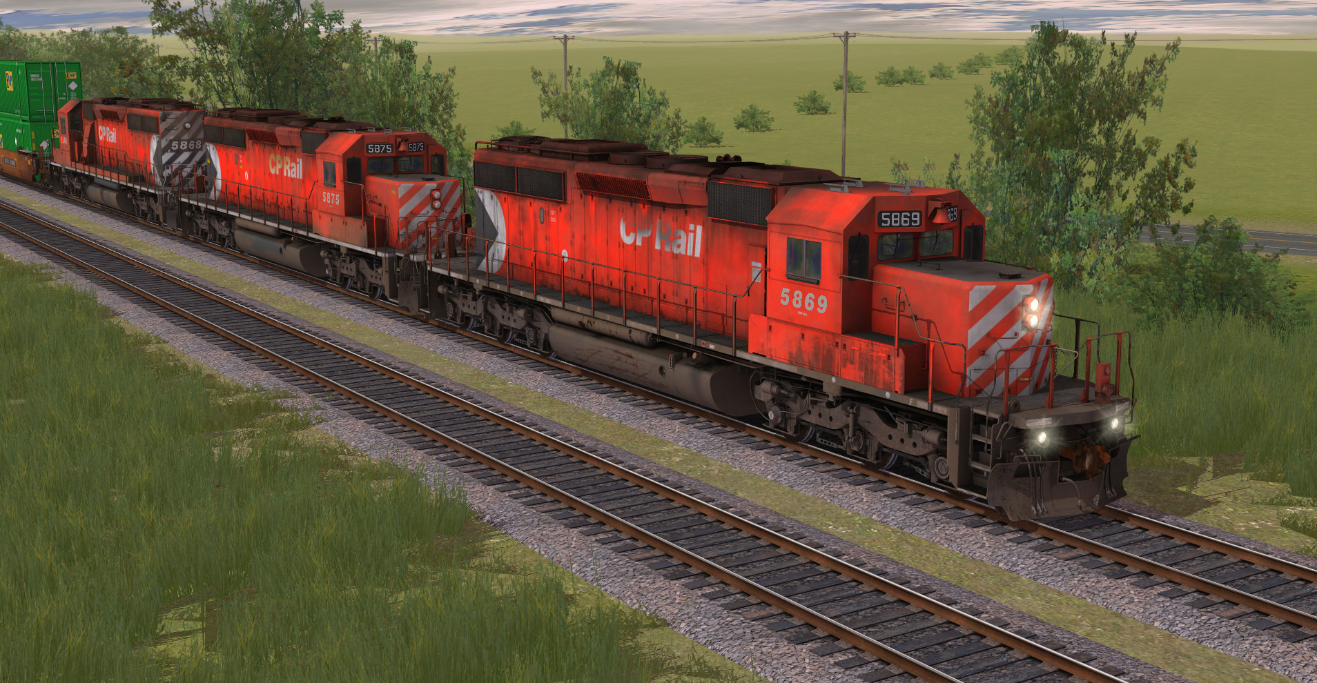 Trainz 2019 DLC - CP SD40-2 #5865-5879 Multimark screenshot