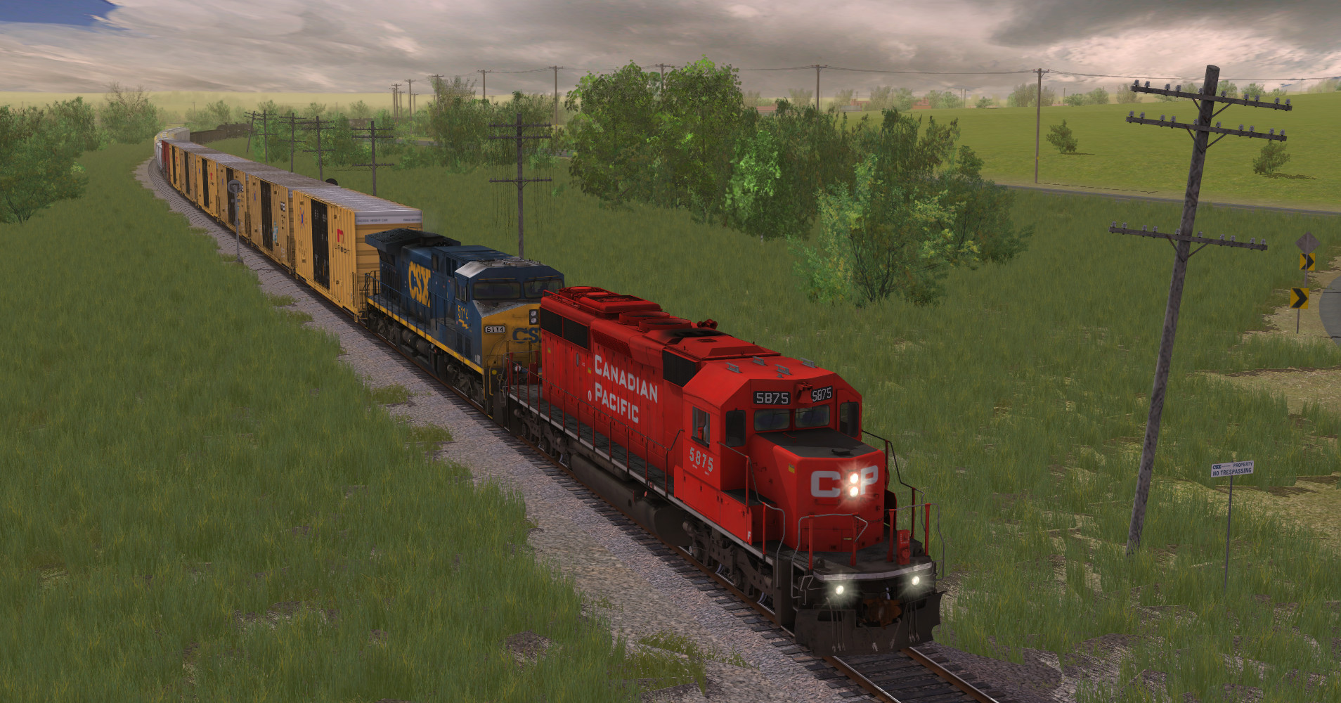 Trainz 2019 DLC - CP SD40-2 #5865-5879 Modern Block Letters screenshot