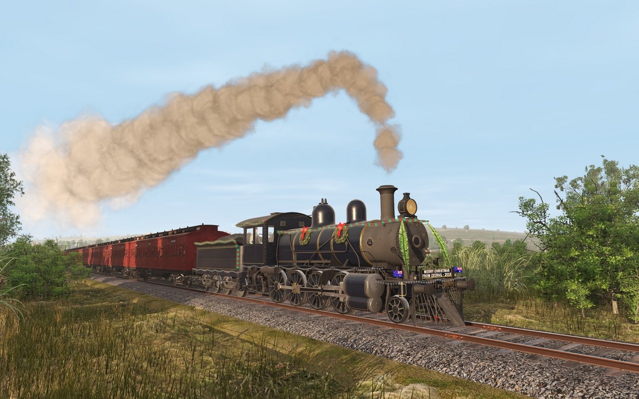 Trainz 2019 DLC - ZecRail V499 Blue & Gold and Christmas 2019 screenshot