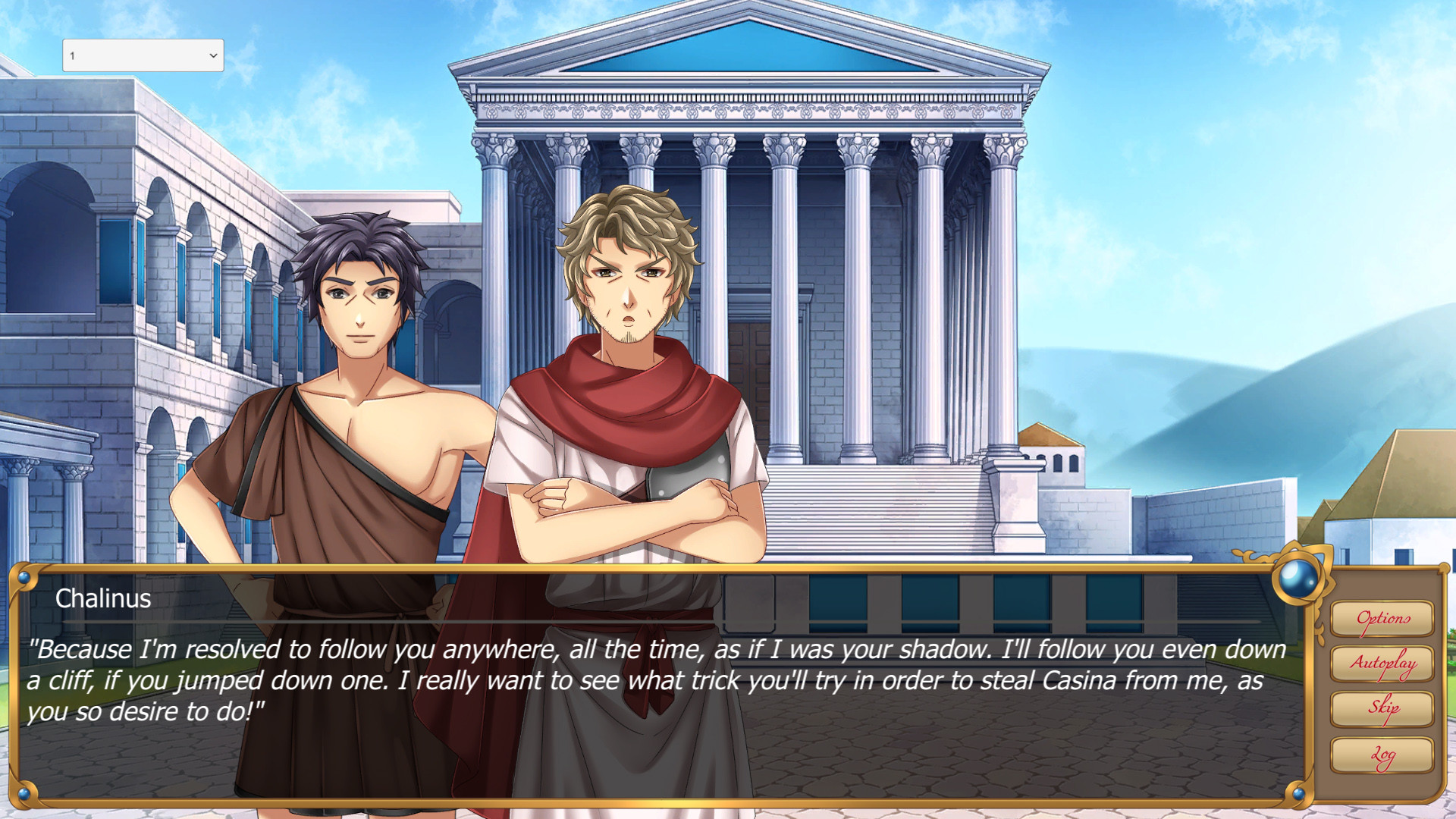 Casina: A Visual Novel set in Ancient Greece screenshot