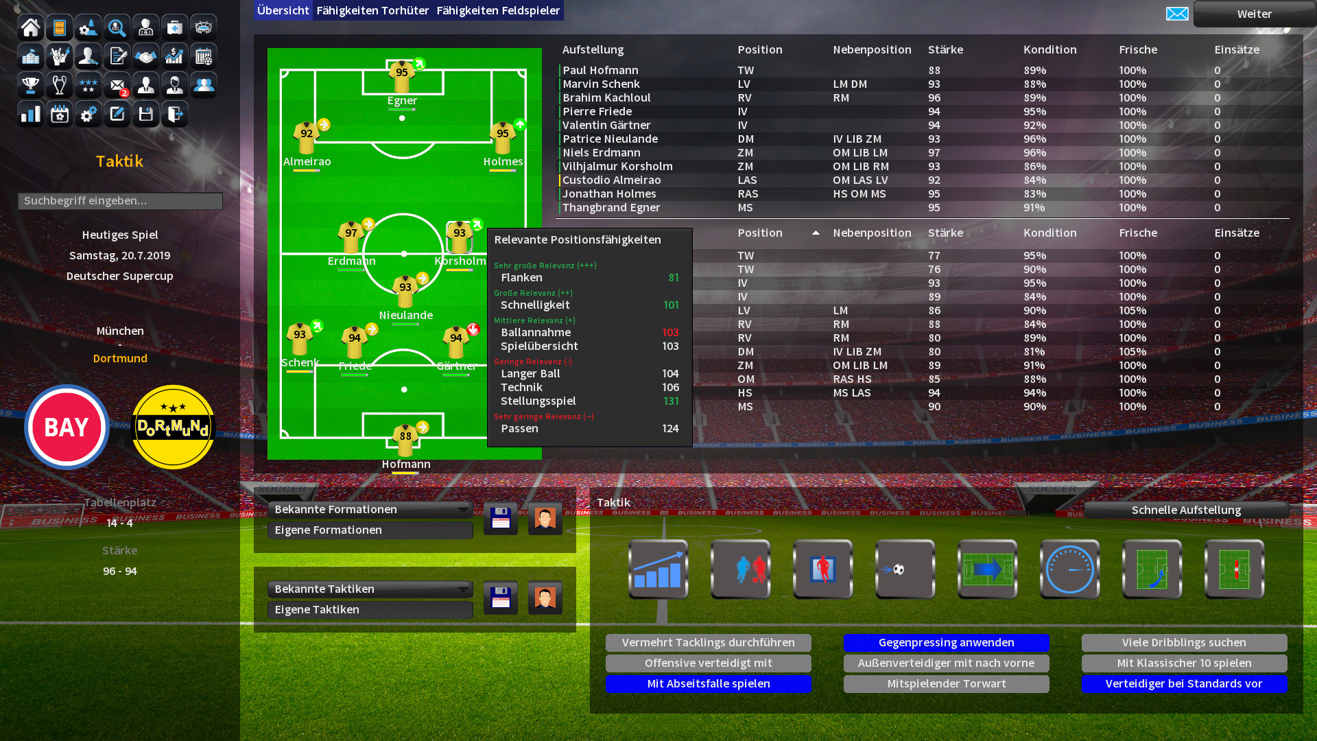 Player's Eleven screenshot
