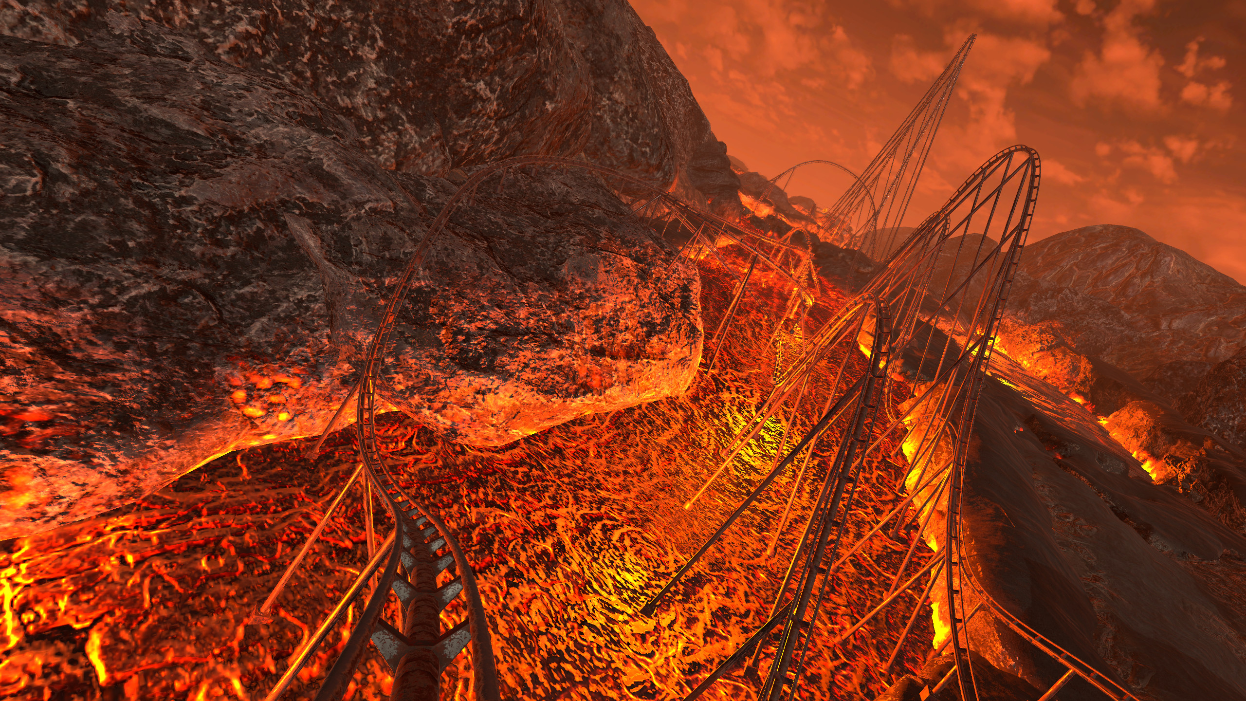 Epic Roller Coasters — Tuwhena Volcano screenshot